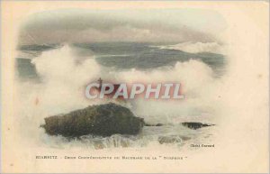 Old Postcard Biarritz Commemorative Cross of Nauprage Surprise