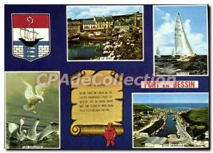 Modern Postcard Port en Bessin Calvados