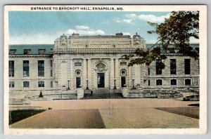 Annapolis Maryland Entrance to Bancroft Hall Postcard E23