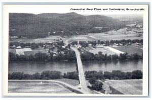 c1950's Connecticut River Vista Near Northampton Massachusetts MA Postcard