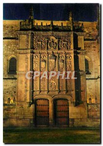 Postcard Modern Salamanca Facade of the University of night