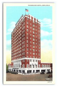 Youngblood Hotel Enid Okla. Oklahoma Postcard