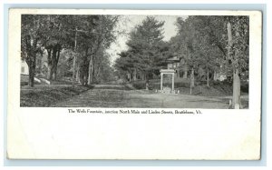 c1920 The Wells Fountain Junction North Main, Brattleboro Vermont VT Postcard