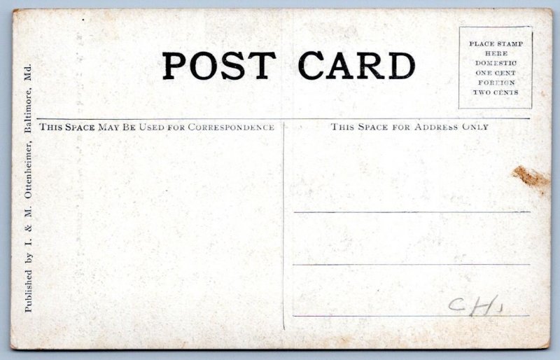 1910's HENRY CLAY MONUMENT ELM GROVE WHEELING WEST VIRGINIA WV ANTIQUE POSTCARD