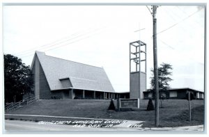 c1940's Bethlehem Lutheran Church Red Oak Iowa IA RPPC Photo Vintage Postcard