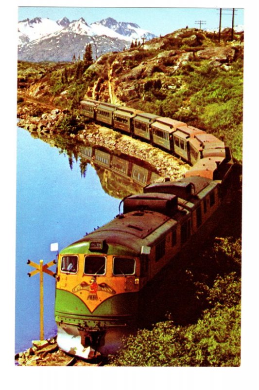 Narrow Gauge Passenger Railway Train, White Pass, British Columbia