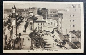 Mint Casablanca Morocco Real Picture Postcard France Square