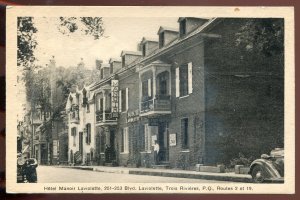 h1793 - TROIS RIVIERES Quebec Postcard 1930s Hotel Manoir Laviolette