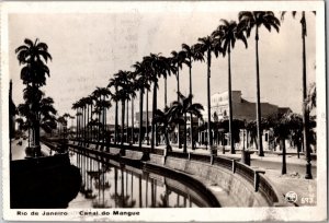RPPC Rio de Janeiro Brazil Canal do Mangue Vintage Postcard KA9