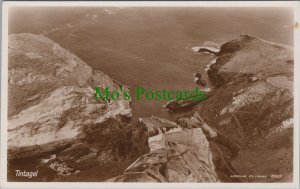 Cornwall Postcard -  Aerial View of Tintagel   Ref.RS29284