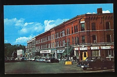 Randolph, Vermont/VT Postcard, Main Street, Belmain's, Old Cars