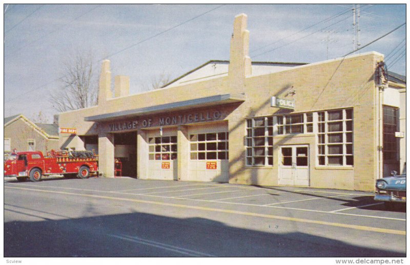 MONTICELLO, New York; Police and Fire Department, 40-60s