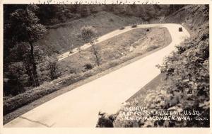 Macomber West Virginia US 50 Laurel Mt Curve Real Photo Antique PC (J32395) 