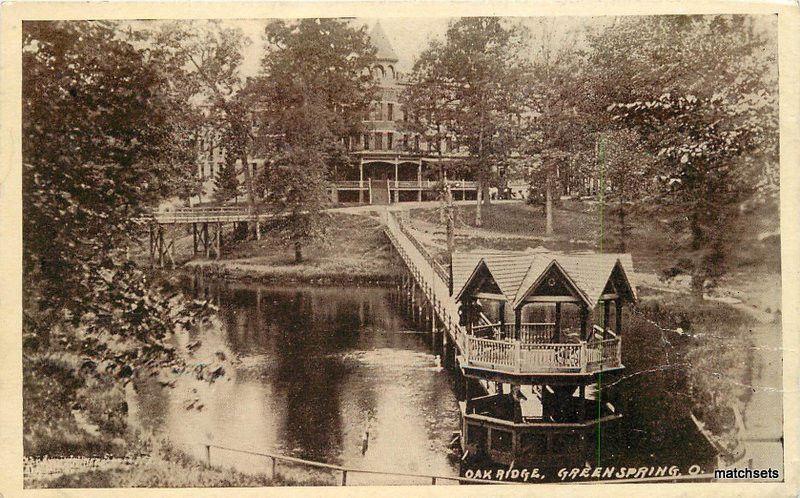 1909 Oakridge Green Springs Ohio Austin Longlove postcard 6950