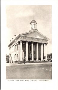 Real Photo Postcard Davidson County Court House in Lexington, North Carolina