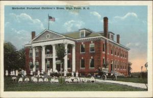 High Point NC Methodist Children's Home c1920 Postcard