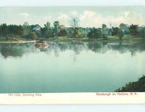 Unused Pre-1907 PARK SCENE Hudson New York NY r7476