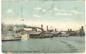 Yonge Street along the waterfront, Toronto, 1907