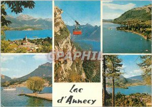 Modern Postcard Lake of Annecy 74