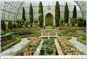 Postcard - Sunken Gardens, Como Conservatory, Como Park - St. Paul, Minnesota