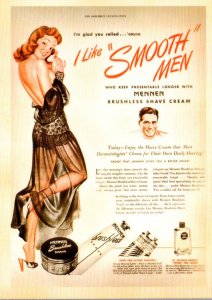 Advertising Mennen Brushless Shave Cream