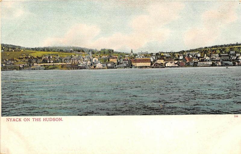 Nyack New York c1906 Postcard On the Hudson River Rockland County