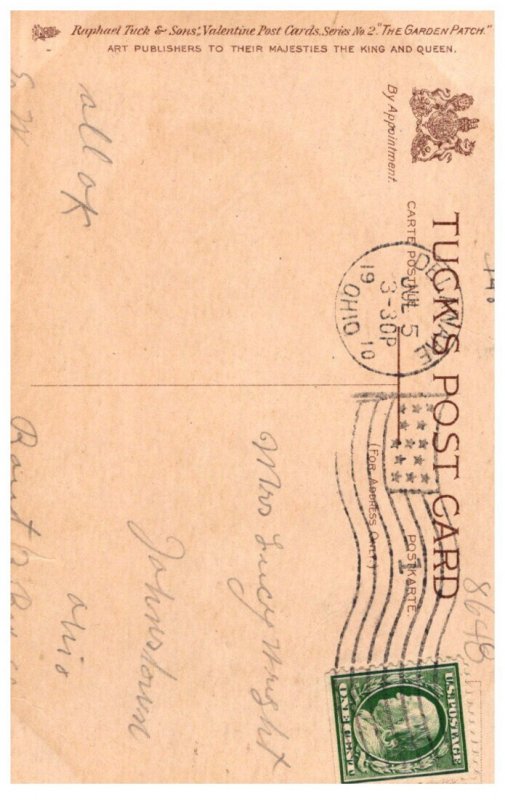 Valentine Your kindness, Crying Watermelon , E.Curtism Tucks the Garden patch