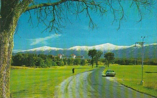 Snow Capped Mount Washington And Hotel Bretton Woods Meredith New Hampshire