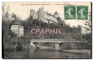 Old Postcard Chateau and Sioule Saint Bonnet de Rochefort