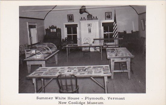 Summer White House Plymouth Vermont Now Coolidge Museum Real Photo