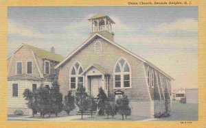 Union Church Seaside Heights New Jersey linen postcard