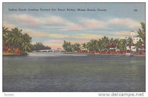 Indian Creek Looking Toward 41st Street Bridge, Miami Beach, Florida, 30-40s