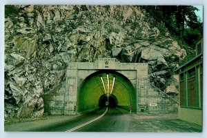 Boston Bar British Columbia Canada Postcard China Bar Tunnel And Bridge Vintage