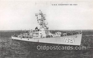 USS Courtney DE1021 US Atlantic Fleet Unused 
