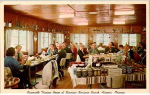 Agness, Oregon - Dining Room at the Singing Springs Ranch - c1950