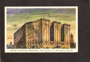 MA Hotel Statler Park Square Boston Mass Massachusetts Postcard