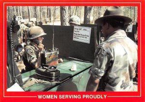 Women Serving Proudly, Trainee Undergoes Communications Testing  