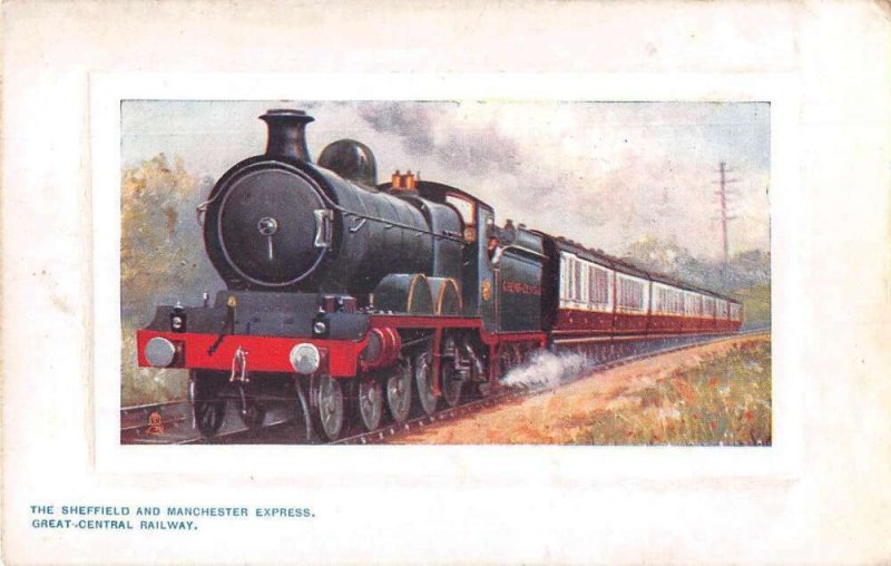Great Central Railway Sheffield and Manchester Express Tuck Oilette PC AA41916