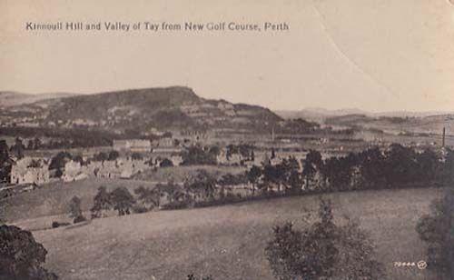 Perth Kinnoull Hill & Valley Of Tay New Golf Course Scotland Old Postcard