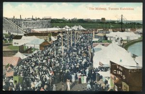 h1667 - TORONTO Postcard 1910s CNE Midway. Amusement Park