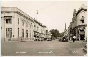 Baraboo WI Street View Store Fronts RPPC Real Photo Postcard