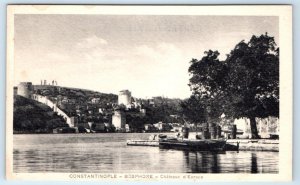 CONSTANTINOPLE Bosphore Chateaux d'Europe TURKEY Postcard
