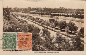 Postcard RPPC Alexandra Avenue Melbourne Victoria Australia