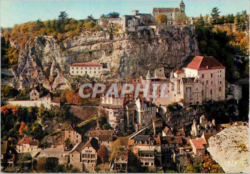 Postcard Modern Rocamadour (Lot) famous place of pilgrimage in the Middle Ages