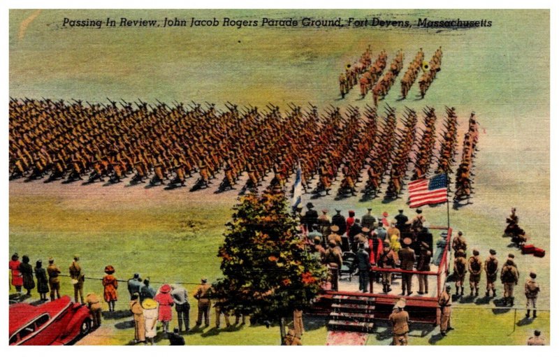 Massachusetts   Fort Devens John Jacobs Rogers Parade Ground, Passing in Review