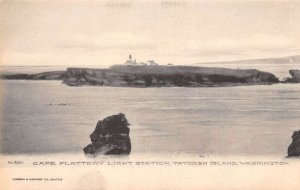 Tatoosh Island Washington Cape Flattery Light Station Sepia Tone Litho. PC U6092