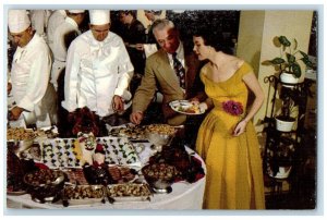 1960 Sunday Night Buffet Cloister Restaurant Sea Island Georgia Vintage Postcard