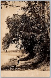 Oregon Illinois c1910 RPPC Real Photo Postcard Near Ganymede Spring