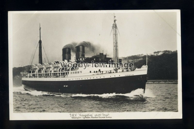 f1864 - New Zealand Ferry - Rangatira - postcard plain back