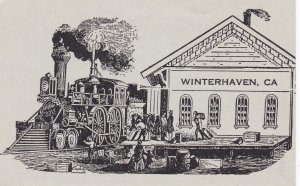 California Winterhaven Train At Railroad Depot